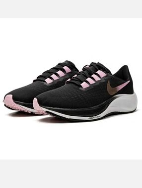 Nike Pegasus Zoom Black Pink White Trainers Sneakers Size 10